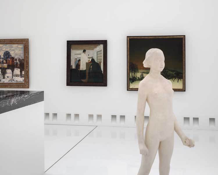 Royal Museum of Fine Arts Antwerp (KMSKA). Colour-themed gallery interior. Photo: © Karin Borghouts.