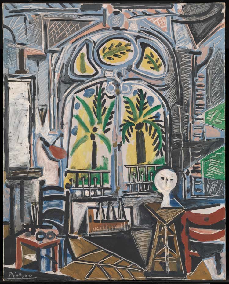 Pablo Picasso, L’Atelier (The Studio), 1955. Oil on canvas, 80.9 x 64.9 cm. © Succession Picasso/DACS, London 2021.
