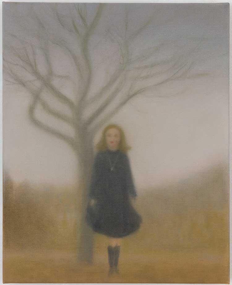 Chechu Álava. Clarice Lispector and a tree, 2021. Oil on linen, 41 x 33 cm. Image courtesy the artist.