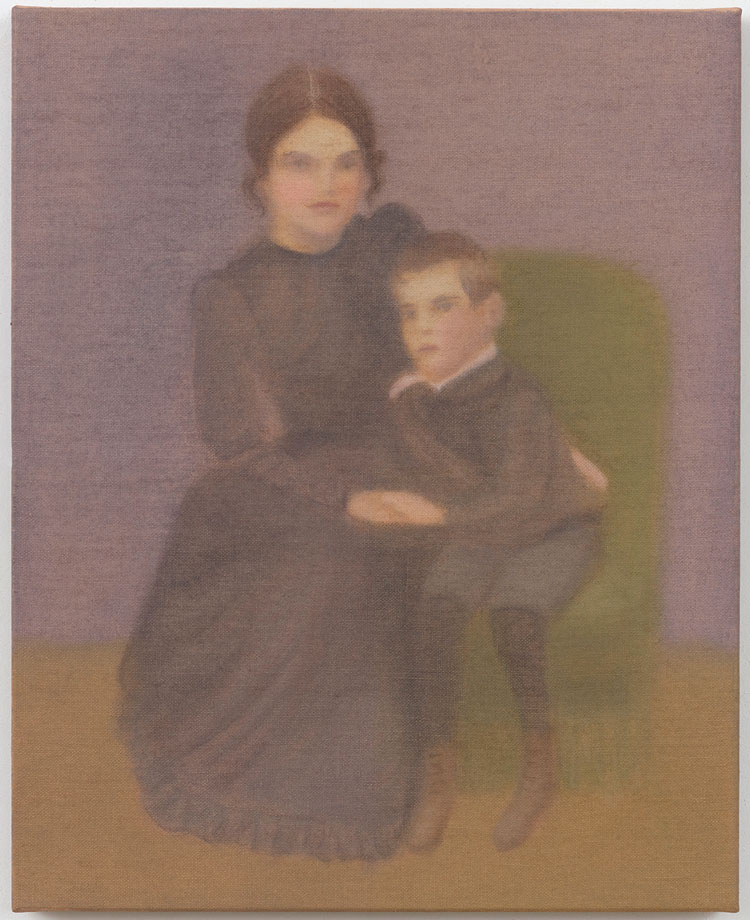 Chechu Álava. Suzanne Valadon and her son Maurice Utrillo, 2021. Oil on linen, 41 x 33 cm. Image courtesy the artist.