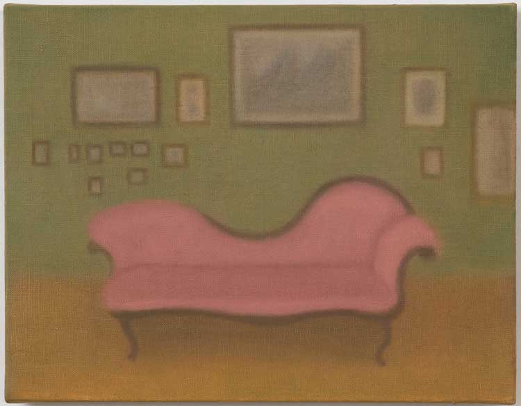 Chechu Álava. The lounge, 2021. Oil on linen. Image courtesy the artist.