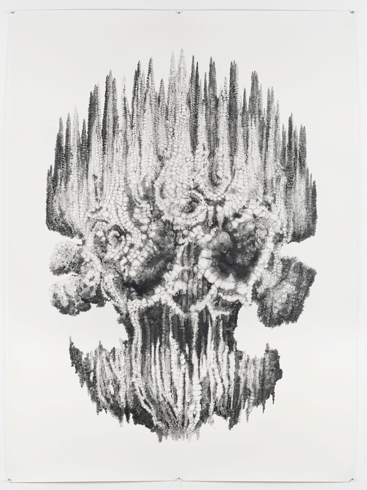 Kate Atkin. Oiwa, 2021. Pencil on paper, 231.5 x 171 cm. © the artist.