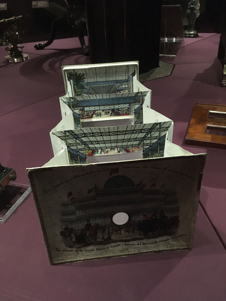 Model of Crystal Palace from showcase (installation view). Photo: Veronica Simpson.