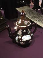 Ornamental tea pot from showcase (installation view). Photo: Veronica Simpson.