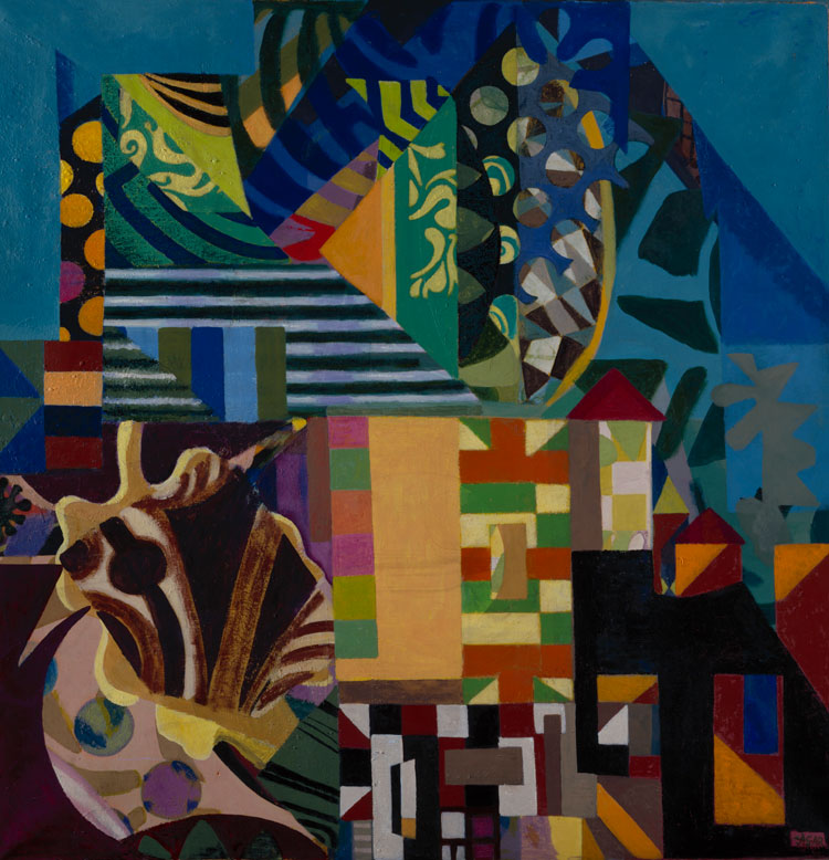 Eileen Agar, Collective Unconscious, 1977. Acrylic on canvas, 105 x 102 cm. Courtesy of Royal Academy of Arts © Estate of Eileen Agar / Bridgeman Images.