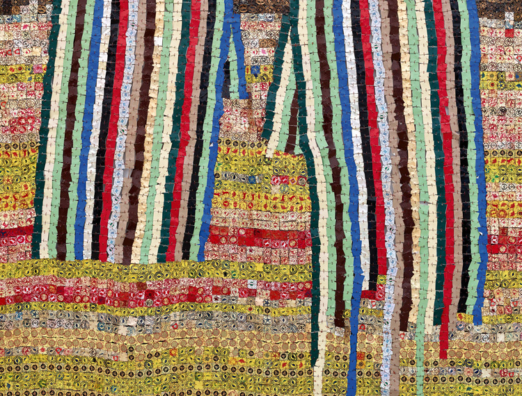 El Anatsui, Continuity & Change, 2017. Courtesy Axel Vervoordt Gallery.