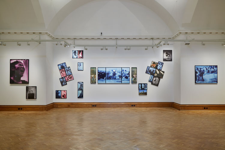 Carrie Mae Weems. The Push, The Call, The Scream, The Dream, 2008.  Archival pigment prints. Courtesy the artist and Jack Shainman Gallery, New York Installation view: Artes Mundi 9. Photography: Stuart Whipps.