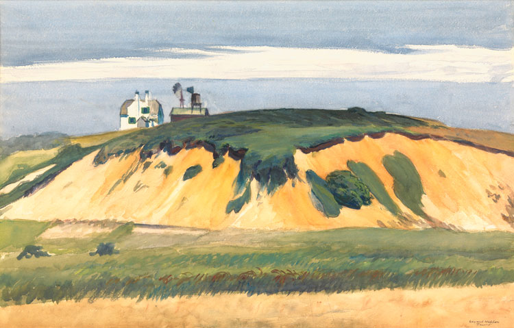 Edward Hopper’s Dune with Green Top, 1930, from Menconi + Schoelkopf’s Art Basel OVR: Miami Beach 2020 presentation. Image courtesy Menconi + Schoelkopf.