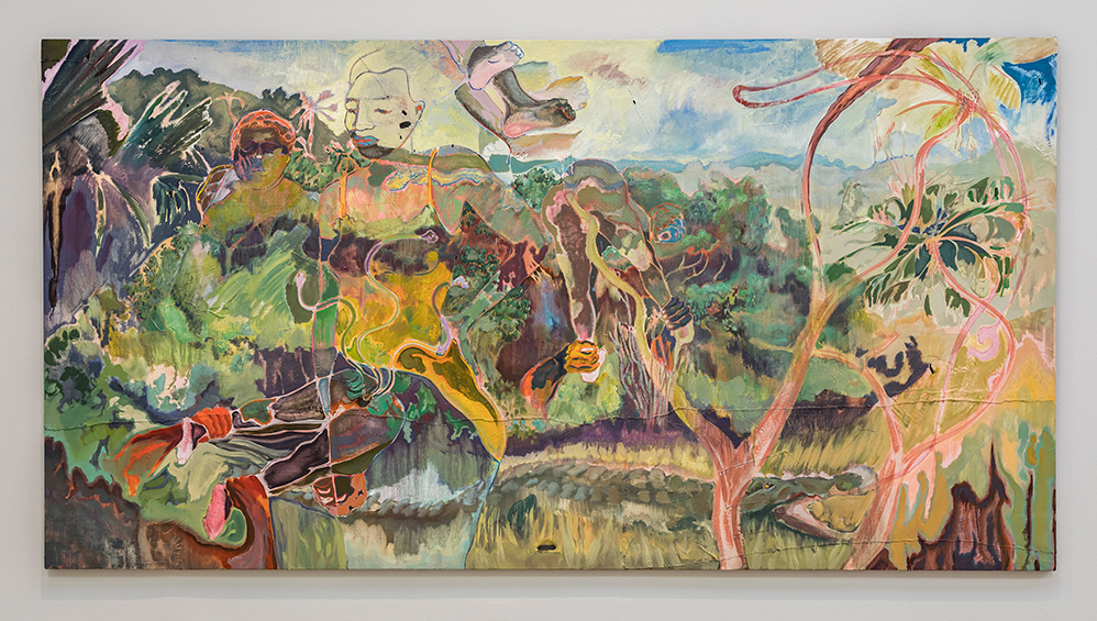 Michael Armitage. Paradise Edict, 2019. Installation view, Haus der Kunst, Munich, 2020. Photo: Markus Tretter.