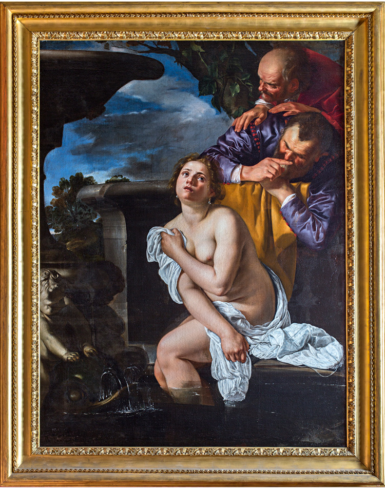 Artemisia Gentileschi. Susannah and the Elders, 1622. Oil on canvas, 161.5 × 123 cm. © The Burghley House Collection.