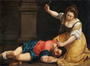 Artemisia Gentileschi. Jael and Sisera, 1620. Oil on canvas, 86 × 125 cm. © Szépmüvészeti Múzeum / Museum of Fine Arts, Budapest (75.11).