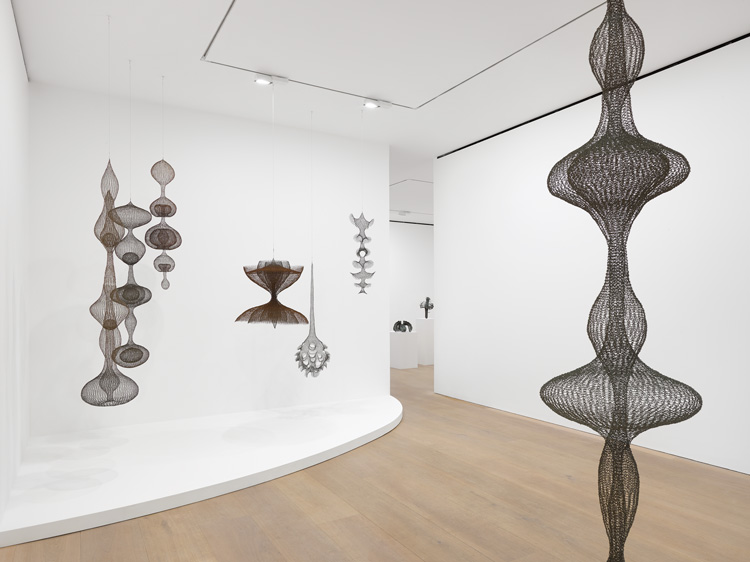 Ruth Asawa: A Line Can Go Anywhere, installation view, David Zwirner London, January 10 - February 22, 2020. Photo: Jack Hems. © The Estate of Ruth Asawa. Courtesy The Estate of Ruth Asawa and David Zwirner.