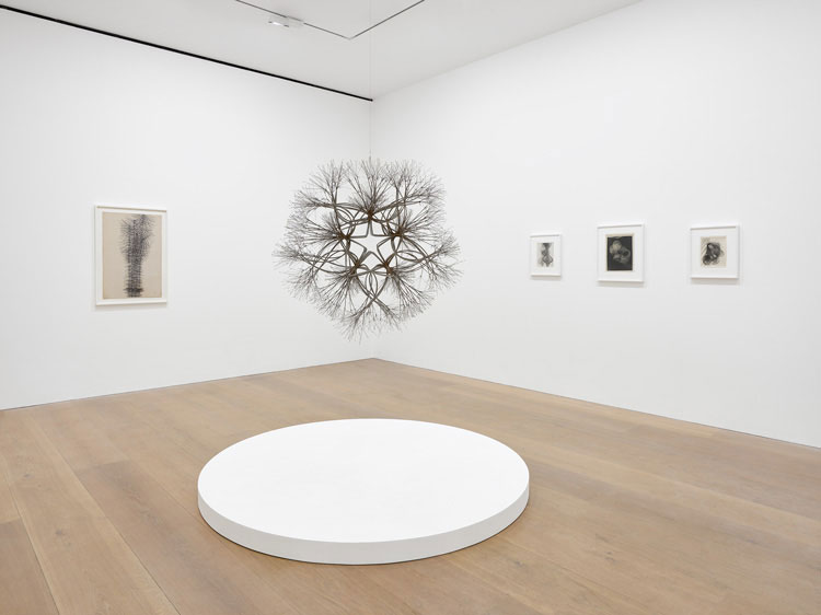 Ruth Asawa: A Line Can Go Anywhere, installation view, David Zwirner London, January 10 - February 22, 2020. Photo: Jack Hems. © The Estate of Ruth Asawa. Courtesy The Estate of Ruth Asawa and David Zwirner.