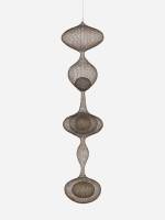 Ruth Asawa. Untitled (S.310, Hanging Five-Lobed Continuous Form Within a Form with Spheres in the 2nd, 3rd, and Bottom Lobes), c1954. © The Estate of Ruth Asawa. Courtesy The Estate of Ruth Asawa and David Zwirner.