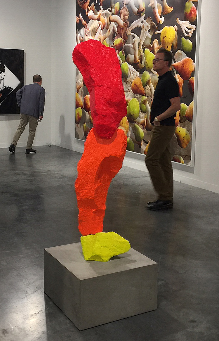 Ugo Rondinone. Yellow orange red mountain, 2015. Photo: Jill Spalding.