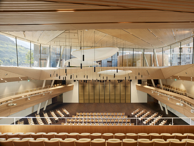 Andermatt Concert Hall. Photo © Roland Halbe.