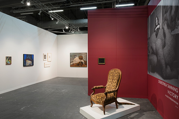 Dorothea Tanning, Victory. Installation view, Alison Jacques Gallery, Booth 924, Pier 94, The Armory Show, 2019.
