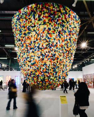 Pascale Marthine Tayou, Plastic Bags, 2019. Presented by Richard Taittinger Gallery, New York, and Galleria Continua, San Gimignano, Beijing, Les Moulins, Havana. Photo @ Mike Vitelli.