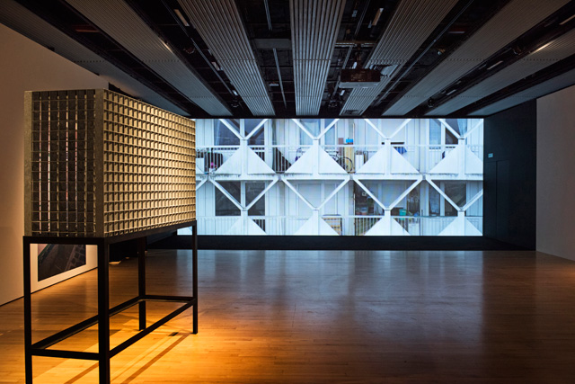 Installation view of Shifting Borders, Kader Attia: The Museum of Emotion, Hayward Gallery. Copyright the artist, courtesy Hayward Gallery 2019. Photo: Linda Nylind.