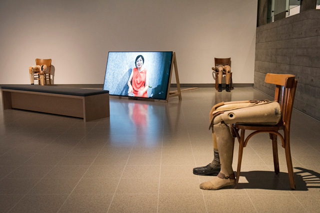 Installation view of Shifting Borders, Kader Attia: The Museum of Emotion at Hayward Gallery. Copyright the artist, courtesy Hayward Gallery 2019. Photo: Linda Nylind.