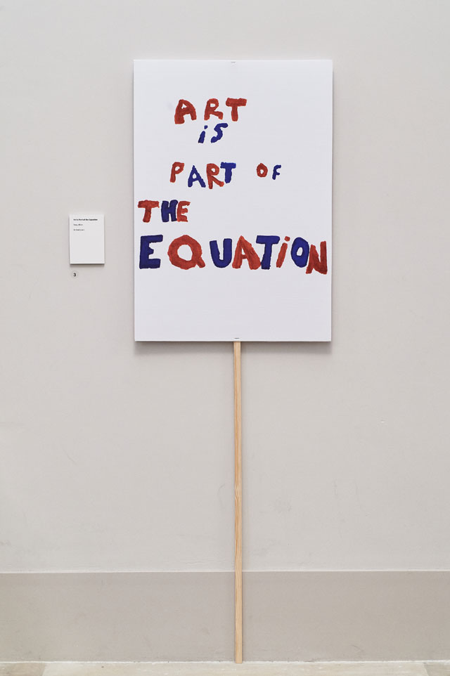 Art is Part of the Equation by Tony Allan, Action Space. Photo: Justine Trickett.