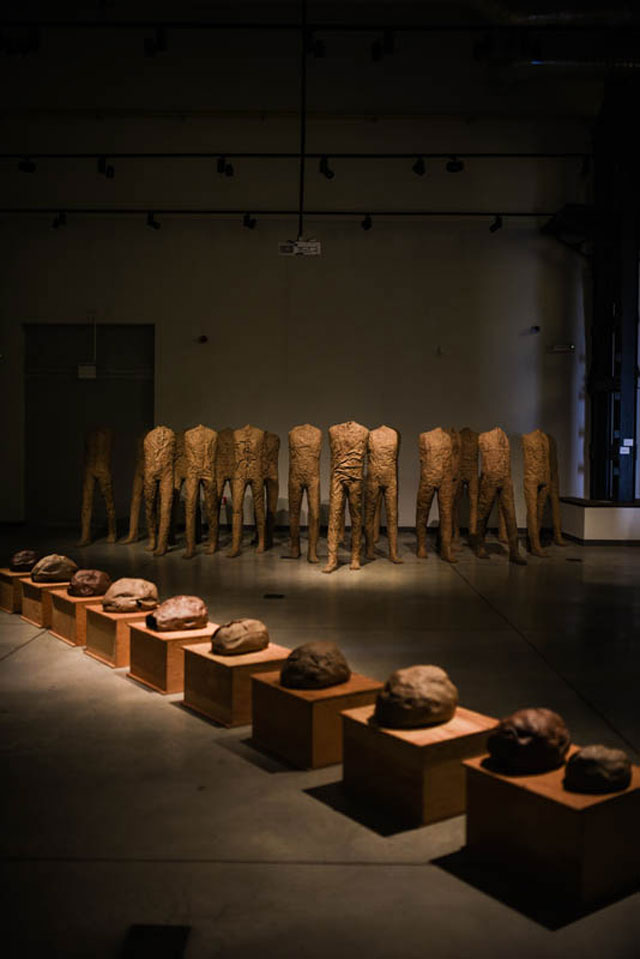 Magdalena Abakanowicz, Presence, Essence, Identity, installation view at Stara Kopalnia, Wałbrzych, Poland. Photo: Linda Parys.