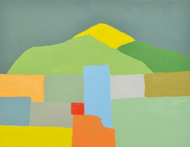 Etel Adnan. Untitled, 2012. Oil on canvas, 32 x 41 cm. Private collection, Hamburg; courtesy Sfeir-Semler Gallery, Hamburg / Beirut.