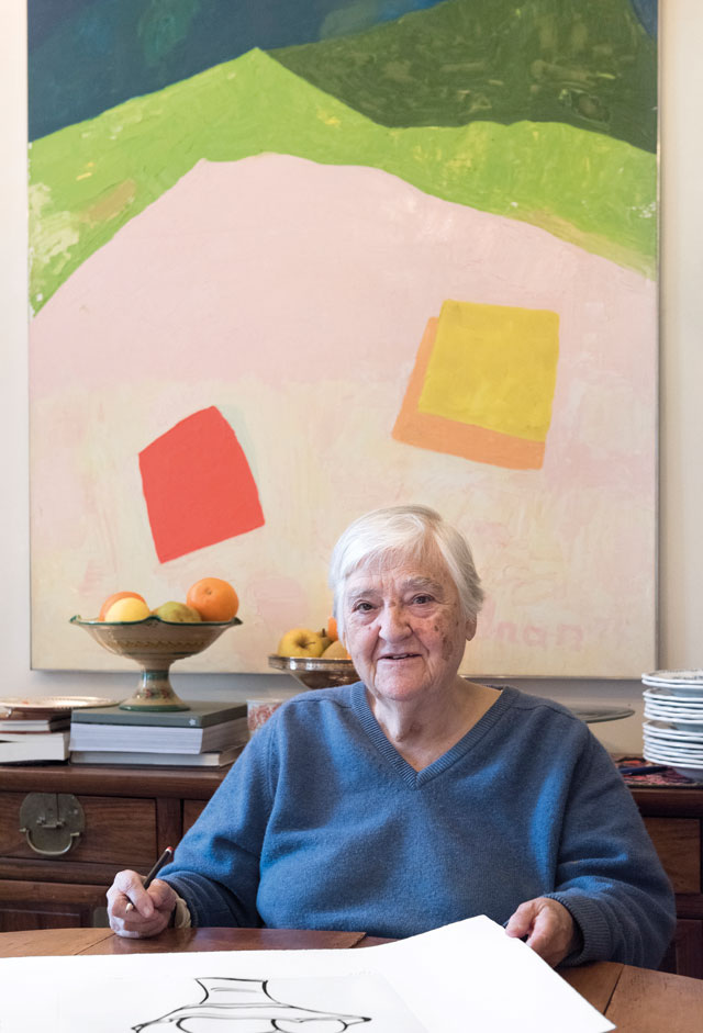 Etel Adnan. Copyright Etel Adnan, courtesy Galerie Lelong & Co. Paris.