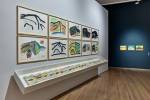 Etel Adnan. Installation view of Mount Tamalpais works. Photo: Rolf Siegenthaler.