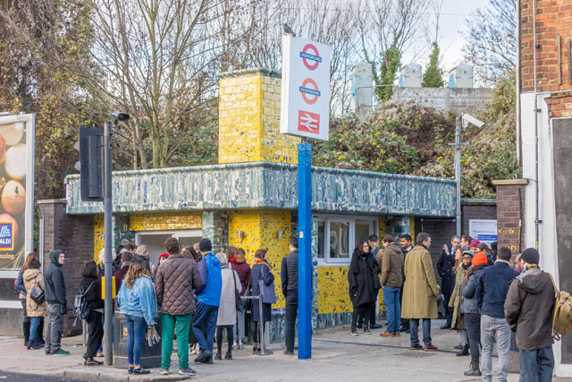 Assemble and Matthew Raw, Clay Station, for Art on the Underground, London, 2017. Photograph: Benedict Johnson.