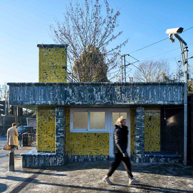 Assemble and Matthew Raw, Clay Station, for Art on the Underground, London, 2017. Photograph: Benedict Johnson.