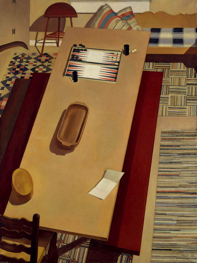 Charles Sheeler. Americana, 1931. Oil on canvas, 121.9 x 91.4 cm. Metropolitan Museum of Art, New York. © Estate of Charles Sheeler.