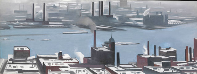 Georgia O’Keeffe. East River from the Shelton Hotel, 1928. Oil on canvas, 30.5 x 81.3 cm. Metropolitan Museum of Art, New York. © 2017 Artists Rights Society (ARS), New York.
