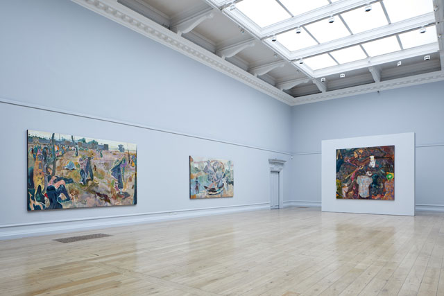 Michael Armitage, The Chapel, installation view at the South London Gallery, 2017. Photograph: Andy Stagg.