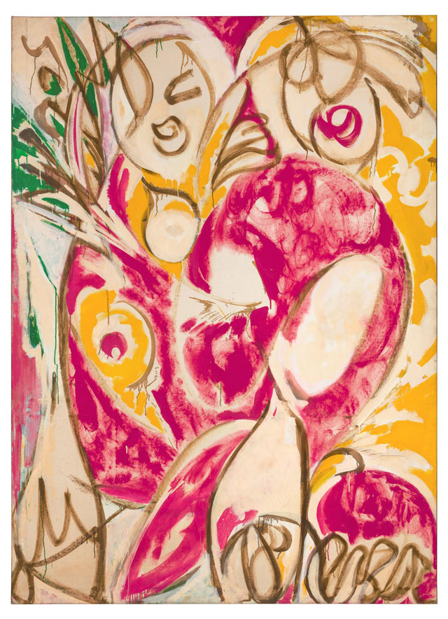 Lee Krasner. Sun Woman 1 (detail), 1957. Oil on canvas. Photograph: Jill Spalding.