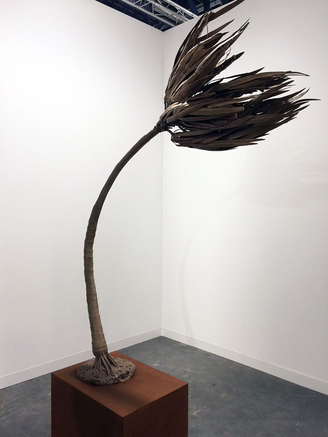 Los Carpinteros. Huracán (Hurricane), 2017. Bronze, 210 x 160 x 40 cm. Galerie Peter Kilchmann, Zurich. Photograph: Jill Spalding.