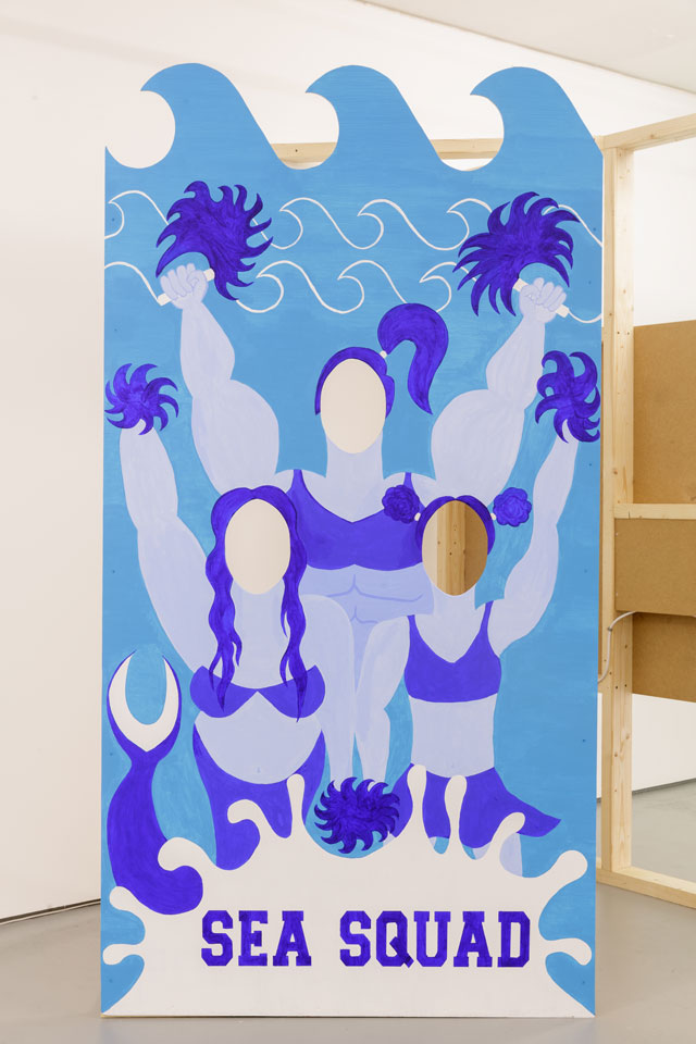Liam Geary Baulch. Sea Squad, 2017. Acrylic paint on plywood, 230 x 120 cm. Image courtesy of Tim Bowditch.