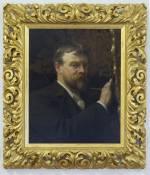 Sir Lawrence Alma-Tadema. Self-portrait of Lawrence Alma-Tadema, 1896. Oil on canvas, 66.5 x 53.9 cm. © Gallerie degli Uffizi, Florence.