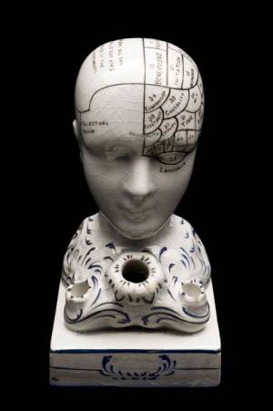 O for OBSOLETE KNOWLEDGE. Phrenological heads, late 19th, early 20th century © Science Museum/Wellcome Library.