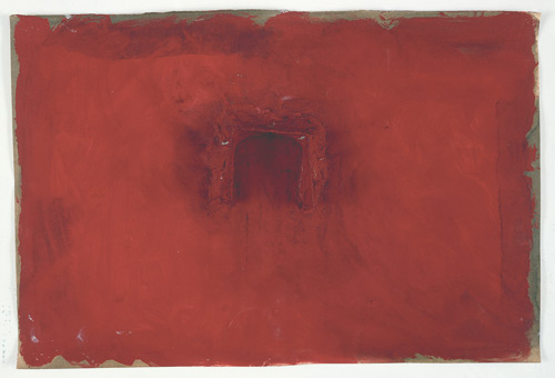 Anish Kapoor. Untitled, 1987. Papier mâché and paint on paper, 45.5 x 61 x 4.5 cm (17 7/8 x 24 1/8 x 1 3/4 in). © Anish Kapoor. Courtesy the artist. Photograph: Sophie Baker.