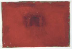 Anish Kapoor. Untitled, 1987. Papier mâché and paint on paper, 45.5 x 61 x 4.5 cm (17 7/8 x 24 1/8 x 1 3/4 in). © Anish Kapoor. Courtesy the artist. Photograph: Sophie Baker.