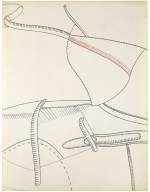Eva Hesse. No title, 1965. Ink on paper, 64.8 x 49.8 cm (25 1/2 x 19 5/8 in). © The Estate of Eva Hesse. Courtesy Hauser & Wirth.