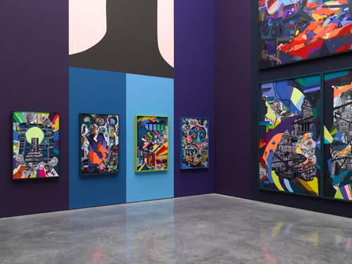 Franz Ackermann, 9x9x9, 2014. © Franz Ackermann. Gallery view (1). Photograph: Jack Hems. Courtesy White Cube.