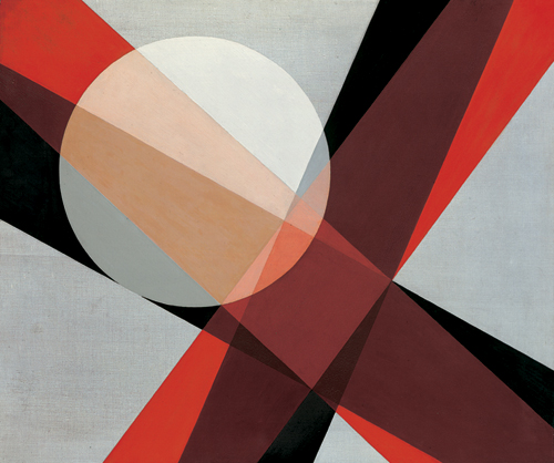 László Moholy-Nagy. <em>A19</em> 1927. Oil on canvas, 80 x 96 cm. Collection Hattula Moholy-Nagy. Copyright holder credit: © 2006 Hattula Moholy-Nagy/DACS.