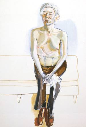 <p>Alice Neel. <em>Andy Warhol</em>, 1970. Oil on canvas, 152.4 x 101.6 cm. Whitney Museum of American Art, New York, gift of Timothy Collins.