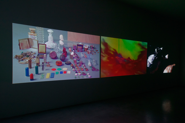 Isabelle Cornaro. Celebration, 2013. Exhibition view, Palais de Tokyo, Paris, 2017. Photograph: Aurélien Mole.