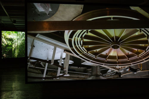 Allora & Calzadilla. The Great Silence, 2014. 3-channel HD video installation (3), 16:22 minutes. Courtesy of the artists. In collaboration with The Fabric Workshop and Museum, Philadelphia. Photograph: Carlos Avendaño.
