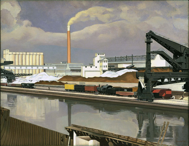 Charles Sheeler, American Landscape, 1930. Oil on canvas, 61 x 78.7 cm. The Museum of Modern Art, New York, Gift of Abby Aldrick Rockefeller, 1934. Photograph © 2016. Digital image, The Museum of Modern Art, New York/Scala, Florence.