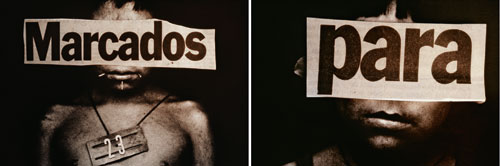 Claudia Andujar. Marcados para, 2009. Diptych of inkjet prints, 70 x 103 cm. Courtesy Galeria Vermelho, São Paulo
© Claudia Andujar.