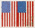 Jasper Johns. Flags I, 1973. Colour screenprint. Gift of Johanna and Leslie Garfield, on loan from the American Friends of the British Museum. © Jasper Johns/VAGA, New York/DACS, London 2016. © Tom Powel Imaging.